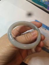Load image into Gallery viewer, 45mm certified 100% natural Type A green/white/blue oval jadeite jade bangle B110-5003
