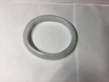 Load image into Gallery viewer, 52mm certified Type A 100% Natural green/white oval Jadeite Jade bangle BM60-0287
