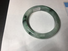 Load image into Gallery viewer, Shopify only 52.9mm Certified Type A 100% Natural green flying flowers Jadeite Jade bangle BF124-8563
