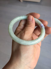 Load image into Gallery viewer, 56mm Certified Type A 100% Natural light green round cut Jadeite Jade bangle F138-8176
