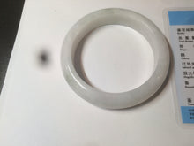 Load image into Gallery viewer, 57.9mm certified type A 100% Natural light green/white jadeite jade bangle AY53-1460
