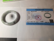 Load image into Gallery viewer, 58.5mm 100% natural type A certified light green/purple jadeite jade bangle Y140-0720
