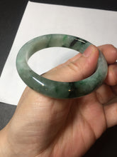 Load image into Gallery viewer, Shopify only 52.9mm Certified Type A 100% Natural green flying flowers Jadeite Jade bangle BF124-8563
