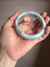 Load image into Gallery viewer, 59mm Certified Type A 100% Natural dark green/white/black Jadeite Jade bangle PA37-4165

