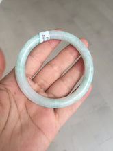 Load image into Gallery viewer, 54mm Certified type A 100% Natural sunny green/white round cut Jadeite bangle BN81-9817
