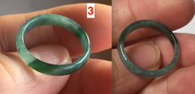 Load image into Gallery viewer, 15.9mm 5 1/4 100% natural type A icy watery green/blue icy watery Guatemala jadeite jade band ring group BL144
