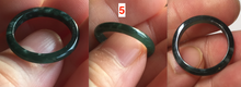 Load image into Gallery viewer, 15.9mm 5 1/4 100% natural type A icy watery green/blue icy watery Guatemala jadeite jade band ring group BL144
