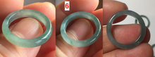 Load image into Gallery viewer, 15.9mm 5 1/4 100% natural type A icy watery green/blue icy watery Guatemala jadeite jade band ring group BL144
