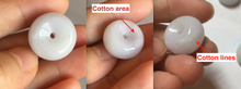 Load image into Gallery viewer, 17-19 mm Type A 100% Natural Sunny green/light green/white/purple Jadeite Jade Safety Guardian Button donuts Pendant group PB120
