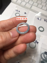 Load image into Gallery viewer, 100% natural type A green/blue/purple Guatemala jadeite jade band ring group AT111
