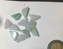 Load image into Gallery viewer, 12 Pieces of Type A 100% Natural icy watery green/white/purple Jadeite Jade Ingots AX55
