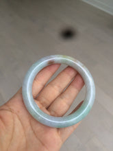 Load image into Gallery viewer, 卖了 56.5mm certified 100% natural type A sunny green/purple/red/yellow/pink round cut jadeite jade bangle AZ79-0384
