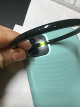 Load image into Gallery viewer, 55-63mm certified 100% Natural dark green black (青玉) slim round cut nephrite group Jade bangle HT106
