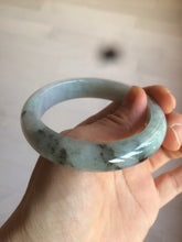 Load image into Gallery viewer, 55 mm Certified type A 100% Natural green/purple/black Jadeite bangle AT97-7557

