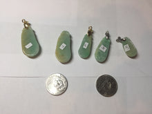 Load image into Gallery viewer, 100% natural type A sunny  green yellow blessed melon 福瓜) Jadeite Jade pendant group PB52
