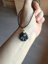 Load image into Gallery viewer, 100% Natural type A black paw Jadeite Jade pendant group BG208
