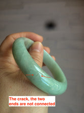 Load image into Gallery viewer, 55mm certified Type A 100% Natural apple green/purple Jadeite Jade bangle L145-2834
