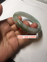 Load image into Gallery viewer, 54.7mm Certified Type A 100% Natural green Jadeite Jade bangle AU48-0237
