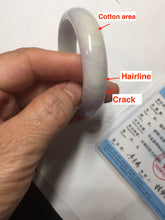 Load image into Gallery viewer, 51mm certified 100% natural Type A light green purple white jadeite jade bangle PB190-3883
