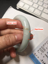 Load image into Gallery viewer, 53.5mm 100% natural certified sunny green brown pink oval jadeite jade bangle BN29-8348
