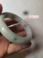 Load image into Gallery viewer, 57mm certified Type A 100% Natural green/red/white jadeite jade bangle BF38-1465
