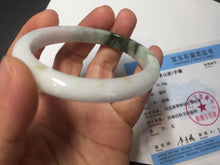 Load image into Gallery viewer, 52mm certified Type A 100% Natural sunny green yellow brown white oval Jadeite Jade bangle Q138-1727
