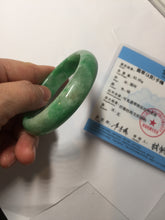 Load image into Gallery viewer, 49mm certified 100% natural Type A sunny green jadeite jade bangle BS85-9901
