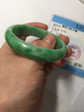 Load image into Gallery viewer, 49mm certified 100% natural Type A sunny green jadeite jade bangle BS85-9901
