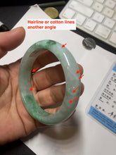Load image into Gallery viewer, 54.3mm certified 100% natural Type A sunny green  jadeite jade bangle PB164-4654
