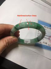 Load image into Gallery viewer, 58mm certified 100% natural Type A sunny green red jadeite jade bangle PB166-4659
