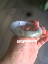 Load image into Gallery viewer, 52.8mm Certificated light green, white, purple, brown jadeite jade bangle K129-0614
