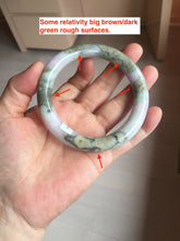 Load image into Gallery viewer, 58.8mm Certified Type A 100% Natural earthy brown green purple yellow jadeite Jade bangle  PB162-1102
