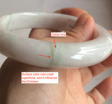 Load image into Gallery viewer, 59mm Certified Type A 100% Natural sunny green/purple/white Jadeite Jade bangle A108-5413
