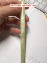 Load image into Gallery viewer, 19.5cm 100% Natural light green yellow white Xiu Jade Serpentine hairpin AW12
