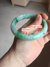 Load image into Gallery viewer, 58mm certified 100% natural Type A sunny green red jadeite jade bangle PB166-4659
