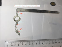 Load image into Gallery viewer, 16cm 100% Natural icy watery black/clear (水墨) Xiu Jade Serpentine hairpin AW27
