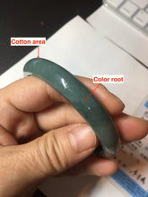 Load image into Gallery viewer, 61.5mm Certified Type A 100% Natural dark green/blue/gray/black Guatemala Jadeite jade bangle BL104-5741
