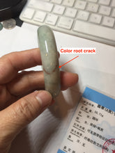 Load image into Gallery viewer, 53.8mm 100% natural Type A light green/red/yellow “Beauty’s Face Scarred” jadeite jade bangle PA39-5298
