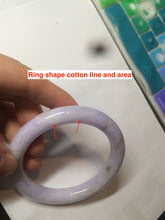 Load image into Gallery viewer, 56.5mm Certified 100% natural Type A olive white/purple/brown round cut jadeite jade bangle AX67-5198
