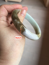 Load image into Gallery viewer, 59.2mm certified Type A 100% Natural green brown pink Jadeite Jade bangle BL120-9433
