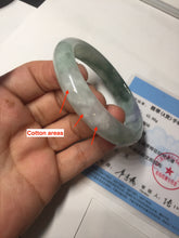 Load image into Gallery viewer, 54.5mm certified 100% natural icy watery oily dark green purple jadeite jade bangle BH87-9118
