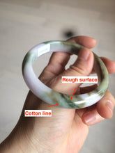 Load image into Gallery viewer, 58.8mm Certified Type A 100% Natural green/purple/brown Jadeite Jade bangle C85-5282
