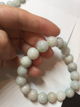 Load image into Gallery viewer, 10mm 100% natural type A green yellow white jadeite jade beads bracelet group PB152

