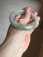 Load image into Gallery viewer, 57mm Certified Type A 100% Natural light green blue brown jadeite Jade bangle PC94-0362
