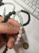 Load image into Gallery viewer, 7.6-8mm 100% natural white/black/blue/green/brown(Wuji, Mocui) jadeite jade beads bracelet BP148
