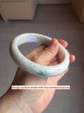 Load image into Gallery viewer, 64.8mm Certified Type A 100% Natural sunny green/white/beige chubby Jadeite Jade bangle GL26-3-4015
