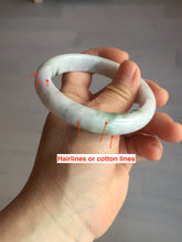 Load image into Gallery viewer, 56.6mm certificated Type A 100% Natural green purple white Jadeite Jade bangle BL66-6241
