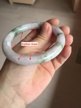 Load image into Gallery viewer, 58.5mm Certified Type A 100% Natural light green/sunny green/brown/black/purple(Rocky Mountain Dusk) chubby round cut Jadeite bangle PD87-1090
