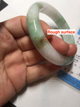 Load image into Gallery viewer, 57mm certified 100% natural type A sunny green/purple/yellow jadeite jade bangle BN101-7704
