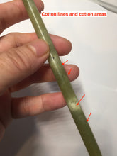 Load image into Gallery viewer, 卖了 18.5cm 100% Natural light green yellow Xiu Jade Serpentine hairpin AW11
